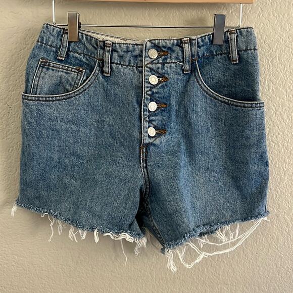 Vintage Guess Jeans Jean Shorts Cutoffs - Picture 1 of 5